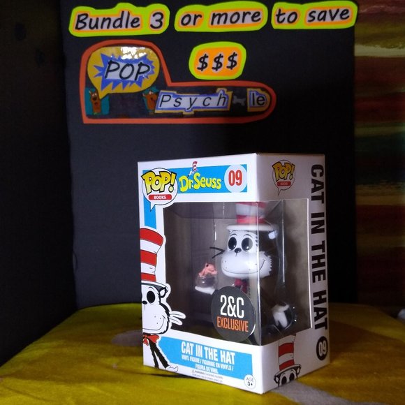 Cat In The Hat Ad Icons BAM 2nd & Charles Exclusive Funko Pop 09 NIB - Picture 1 of 4